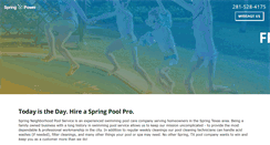 Desktop Screenshot of poolservicespringtx.com