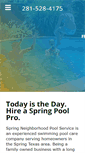 Mobile Screenshot of poolservicespringtx.com